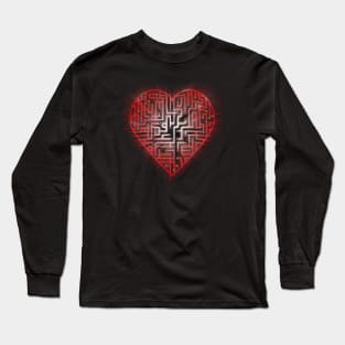 TechHeart (red) Long Sleeve T-Shirt